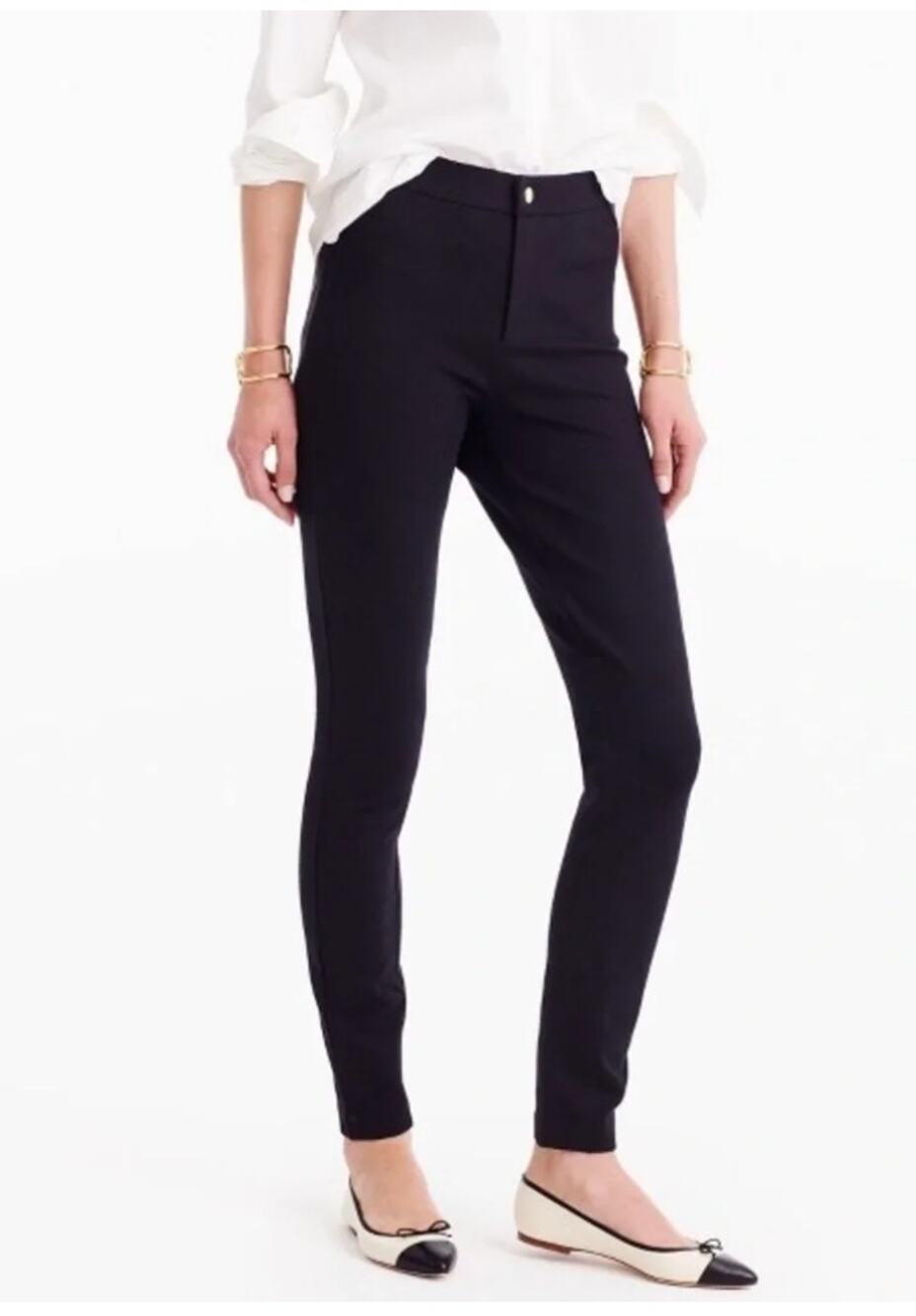 J. Crew Pixie Snap-Front Pant Size 0 Black